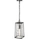 Dutton 1 Light 7.5 inch Powder Coated Black Outdoor Hanging Lantern